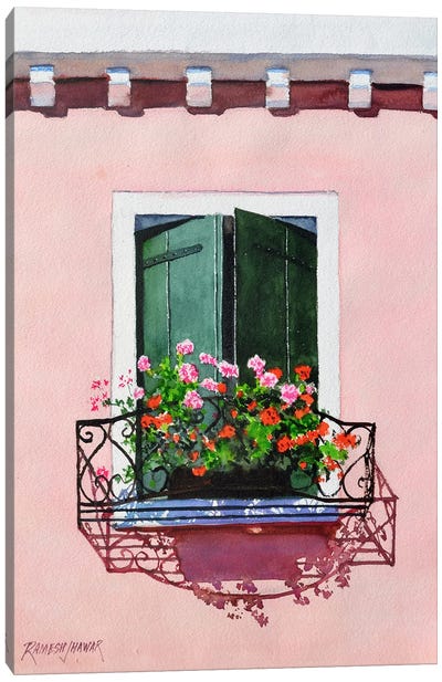 Venetian Window Canvas Art Print - Ramesh Jhawar