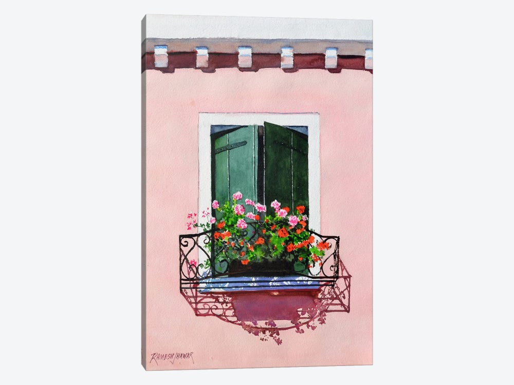 Venetian Window by Ramesh Jhawar 1-piece Canvas Print