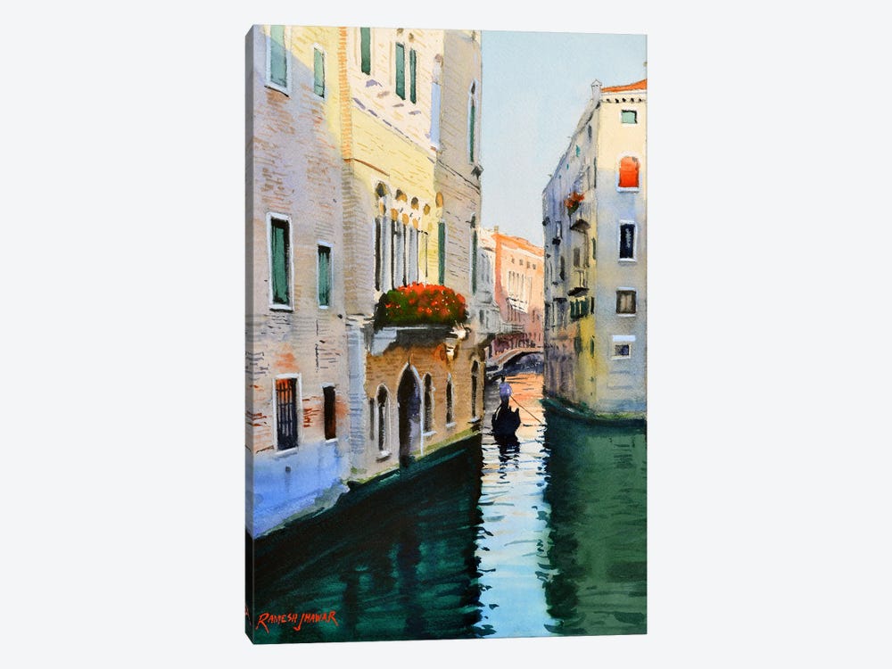 Venice Morning by Ramesh Jhawar 1-piece Canvas Artwork
