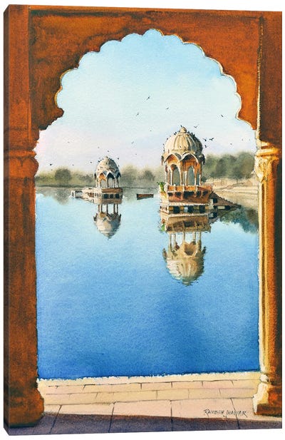 Arched View Canvas Art Print - Indian Décor
