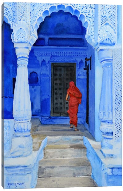 Back Home Canvas Art Print - Indian Décor