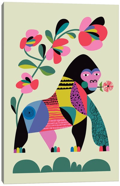 Gorilla Canvas Art Print - Rachel Lee