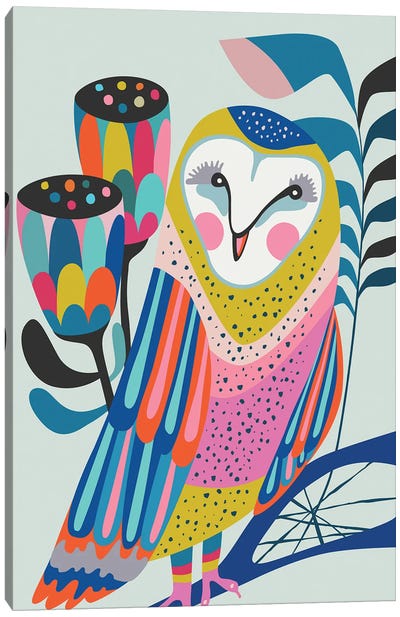 Owl Canvas Art Print - Rachel Lee