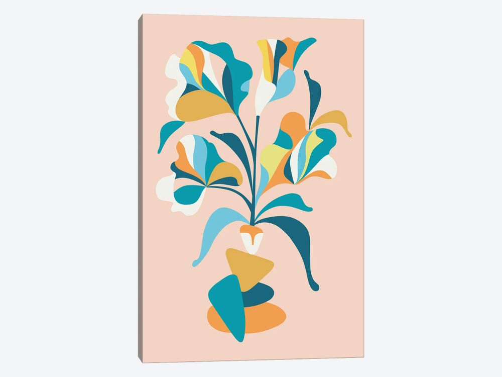 Abstract Flowers by Rachel Lee 1-piece Canvas Print
