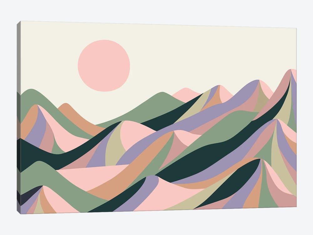 Mountains by Rachel Lee 1-piece Canvas Artwork
