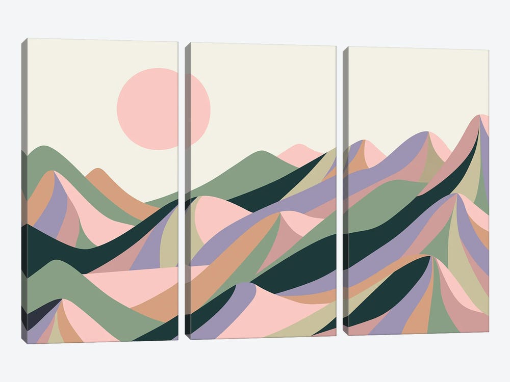 Mountains by Rachel Lee 3-piece Canvas Art