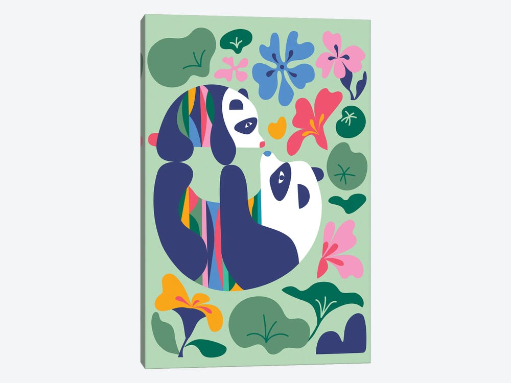 Panda Garden by Rachel Lee 1-piece Art Print