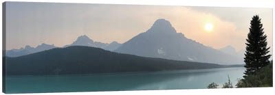 Sunset Over Waterfowl Lakes - Seen From The Icefields Parkway (Hwy 93), Banff National Park, Alberta, Canada Canvas Art Print - Ramona Heiner