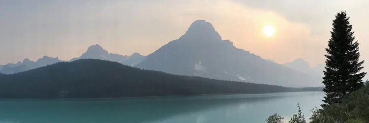 Sunset Over Waterfowl Lakes - Seen From The Icefields Parkway (Hwy 93), Banff National Park, Alberta, Canada