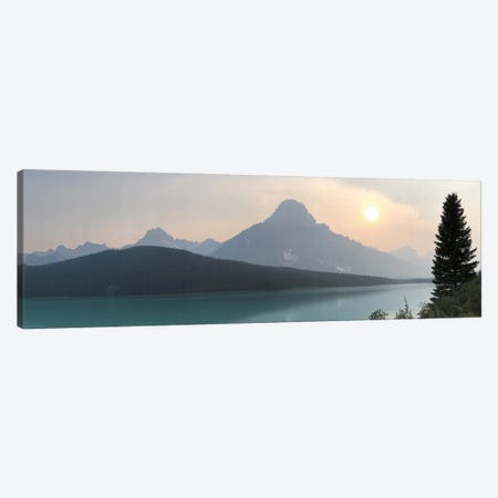 Sunset Over Waterfowl Lakes - Seen From The Icefields Parkway (Hwy 93), Banff National Park, Alberta, Canada Canvas Print #RHR105} by Ramona Heiner Canvas Artwork