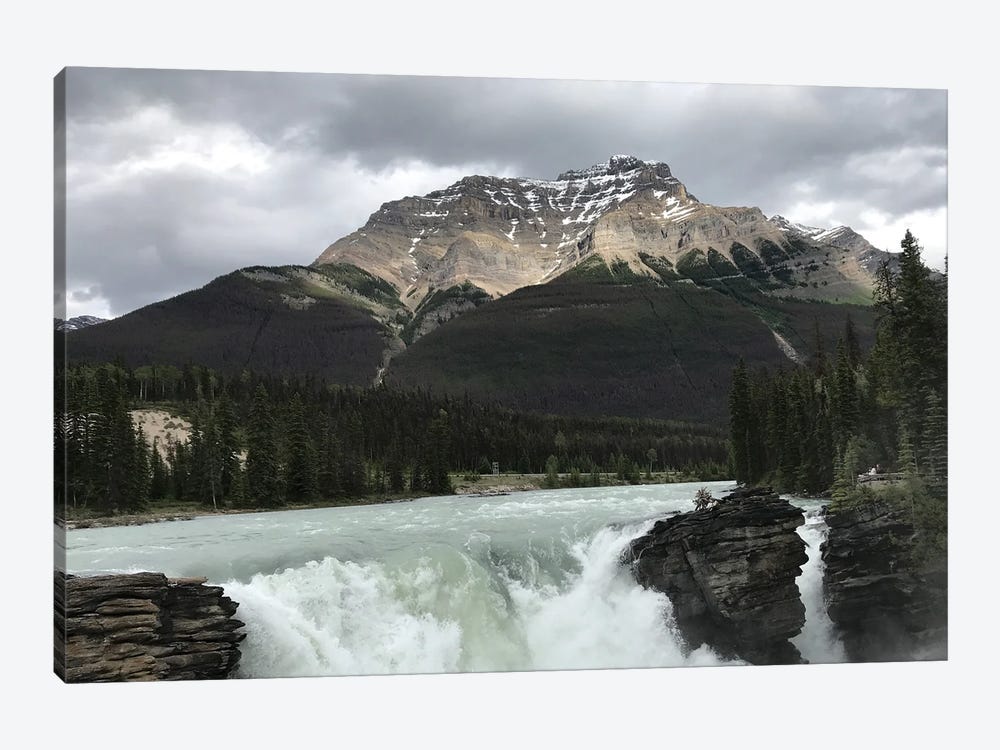 Athabasca Falls - Jasper, Jasper National Park, Alberta, Canada by Ramona Heiner 1-piece Canvas Wall Art