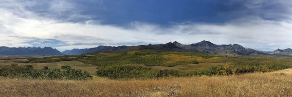 Ramona Heiner: "Where The Mountains Meet The Prairie" - Waterton Park Front - Mountain Range - Waterton Lakes Np In Alberta, Canada by Ramona Heiner