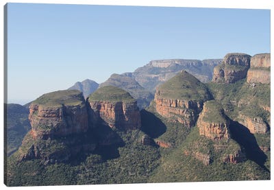 The Three Rondavels - Blyde River Canyon Nature Reserve, Panorama Route, Mpumalanga, South Africa Canvas Art Print - Art by Native American & Indigenous Artists