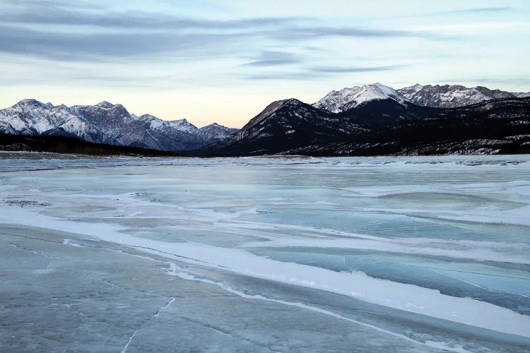 Sunset At Abraham Lake - Preachers Point, Kootenay Plains Area, David Thompson Country, Alberta, Canada