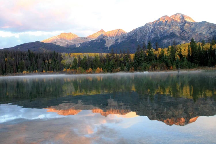 "Morning Mist And Sunrise" - Patricia Lake - Jasper, Jasper National Park, Alberta, Canada