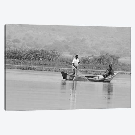 Fishermen - Victoria Nile (White Nile), Victoria Nile Delta, Queen Elizabeth National Park, Uganda, East Africa Canvas Print #RHR118} by Ramona Heiner Canvas Wall Art