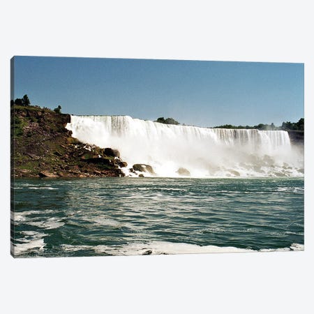 American Falls - As Seen From The Maid Of The Mist, Niagara Falls - Border Of Ontario, Canada, And New York, Usa Canvas Print #RHR119} by Ramona Heiner Canvas Art