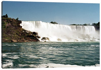 American Falls - As Seen From The Maid Of The Mist, Niagara Falls - Border Of Ontario, Canada, And New York, Usa Canvas Art Print - Art by Native American & Indigenous Artists