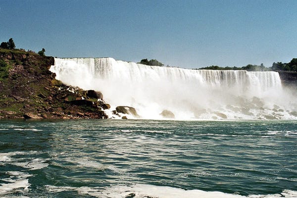 Ramona Heiner: American Falls - As Seen From The Maid Of The Mist, Niagara Falls - Border Of Ontario, Canada, And New York, Usa by Ramona Heiner