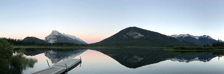 "Alpenglow After Sunset"-Vermilion Lakes, Banff, Banff National Park, Ab, Canada.