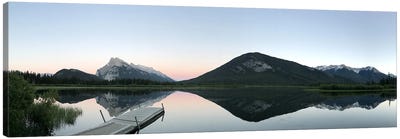 "Alpenglow After Sunset"-Vermilion Lakes, Banff, Banff National Park, Ab, Canada. Canvas Art Print - Ramona Heiner