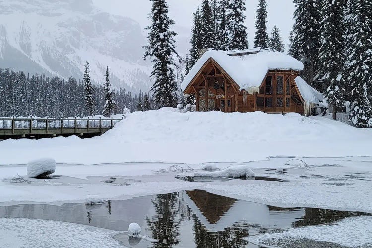 "A Snowy Winter Morning"- Emerald Lake, Field, Yoho National Park, B.C., Canada