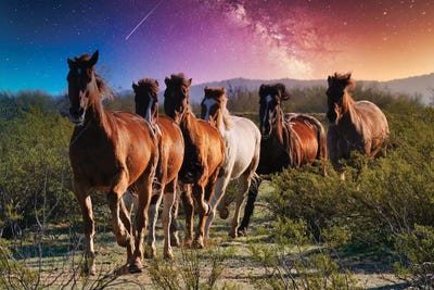 Follow The Leader Ii by Rhonda Thompson canvas print