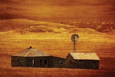 House On The Prairie by Rhonda Thompson art print