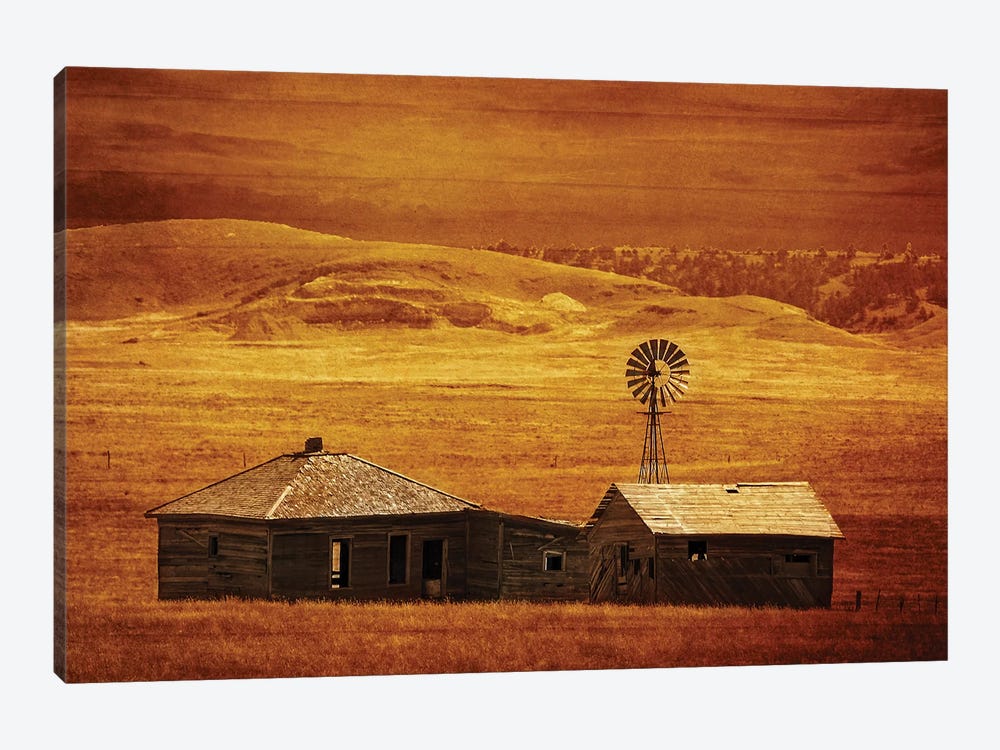 House On The Prairie by Rhonda Thompson 1-piece Canvas Artwork