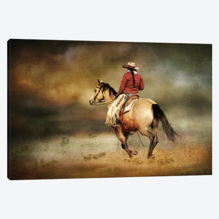 Running Horse Canvas Print #RHT30} by Rhonda Thompson Canvas Art Print