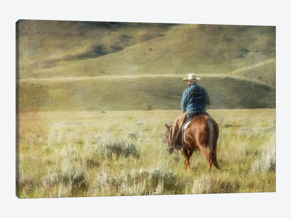 Cowboy Time by Rhonda Thompson 1-piece Canvas Print