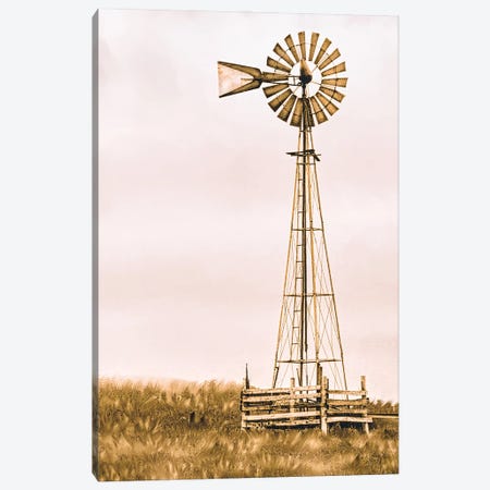 The Windmill Canvas Print #RHT99} by Rhonda Thompson Canvas Print