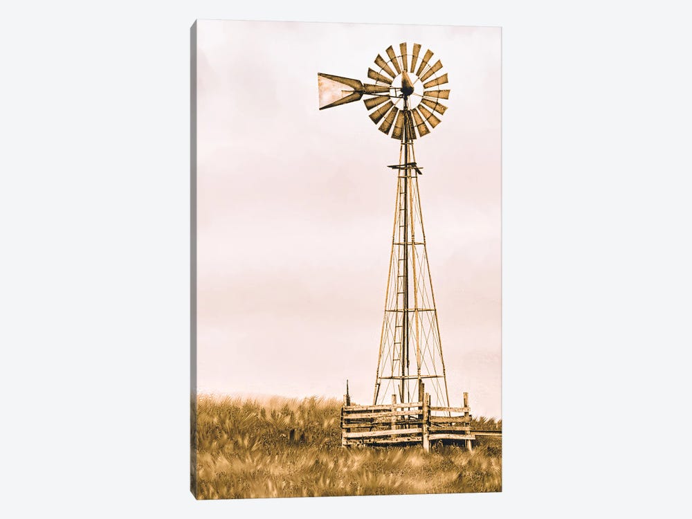The Windmill by Rhonda Thompson 1-piece Canvas Art