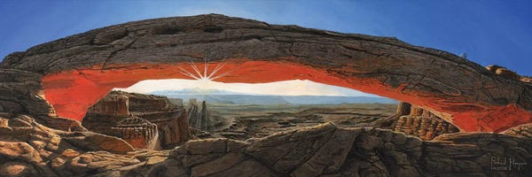 Artistic Travels: Dawn At Mesa Arch, Canyonlands, Utah by Richard Harpum