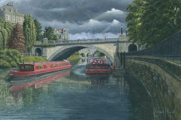 Escaping The Storm - North Parade Bridge, Bath, England