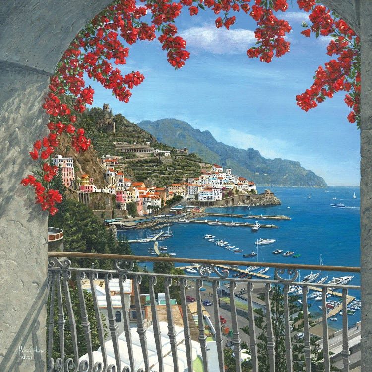 Amalfi Vista by Richard Harpum wall art