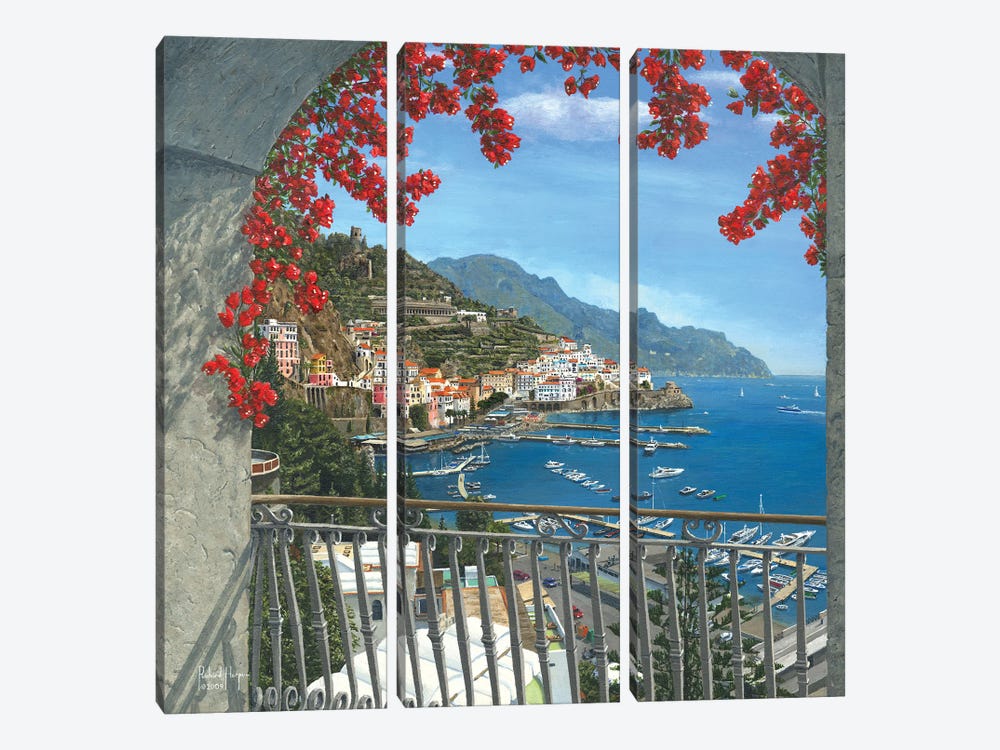 Amalfi Vista by Richard Harpum 3-piece Canvas Wall Art