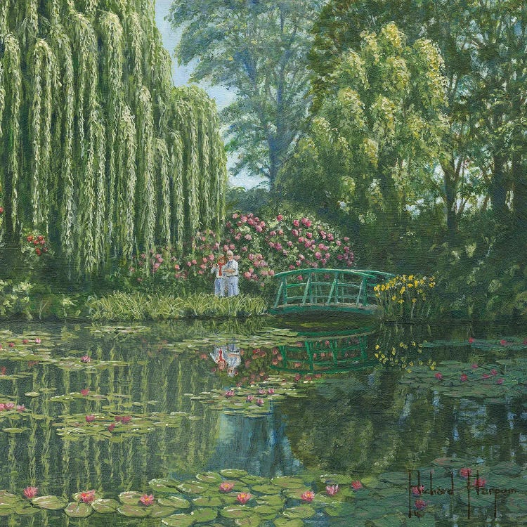 Giverny Reflections, Monet's Garden, France by Richard Harpum wall art