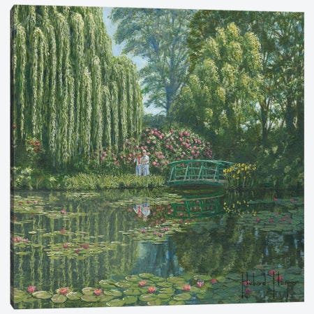 Giverny Reflections, Monet's Garden, France Canvas Print #RHU20} by Richard Harpum Canvas Print