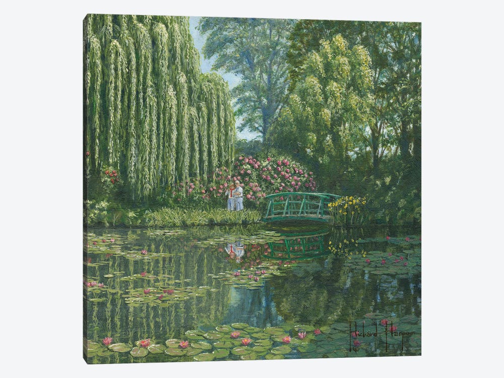 Giverny Reflections, Monet's Garden, France by Richard Harpum 1-piece Canvas Art Print