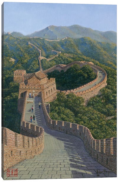 Great Wall Of China - Mutianyu Section Canvas Art Print - Richard Harpum