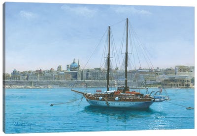 Hera Ii, Valletta, Malta Canvas Art Print - Malta