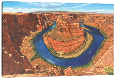 Horseshoe Bend, Colorado River, Arizona Canvas Art Print - Richard Harpum