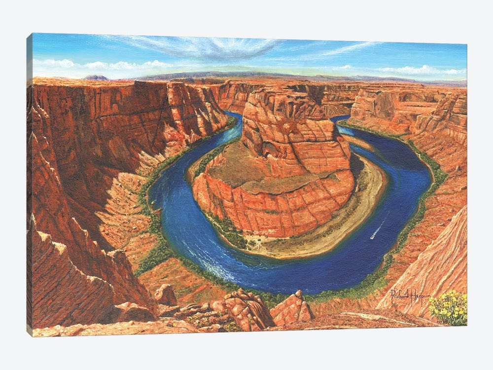 Horseshoe Bend, Colorado River, Arizona by Richard Harpum 1-piece Canvas Art