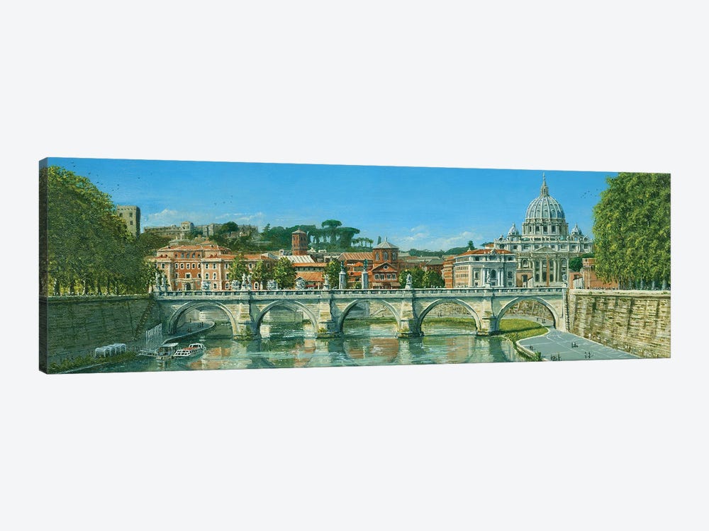Il Fiume Tevere, Roma, Italy by Richard Harpum 1-piece Canvas Art