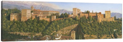 La Alhambra, Granada, Spain Canvas Art Print - Famous Palaces & Residences
