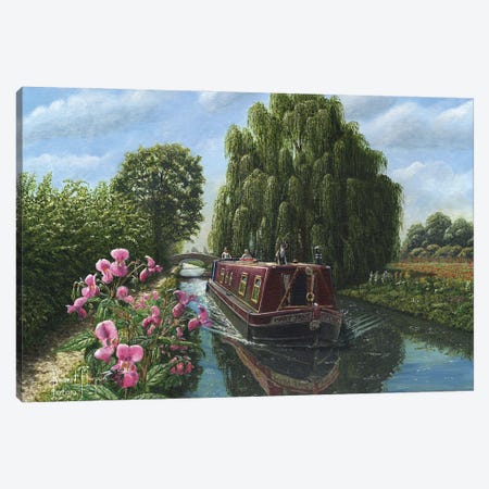 Mary Jane, Chesterfield Canal, Nottinghamshire, England Canvas Print #RHU35} by Richard Harpum Canvas Print