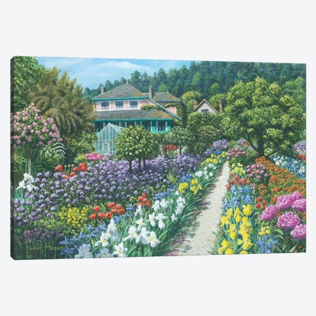 Monet's Garden, Giverny, France Canvas Print #RHU39} by Richard Harpum Canvas Wall Art