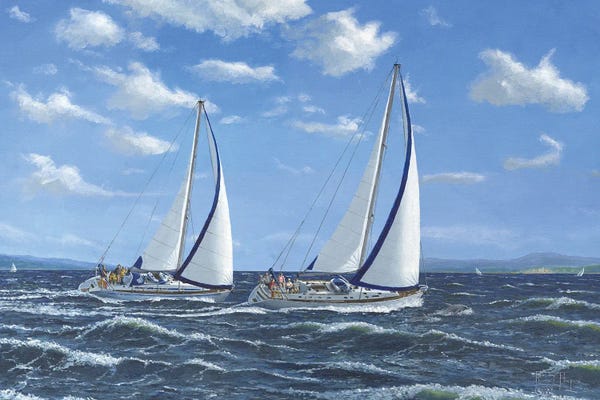 Croatia: Running Close Hauled Off Croatia by Richard Harpum