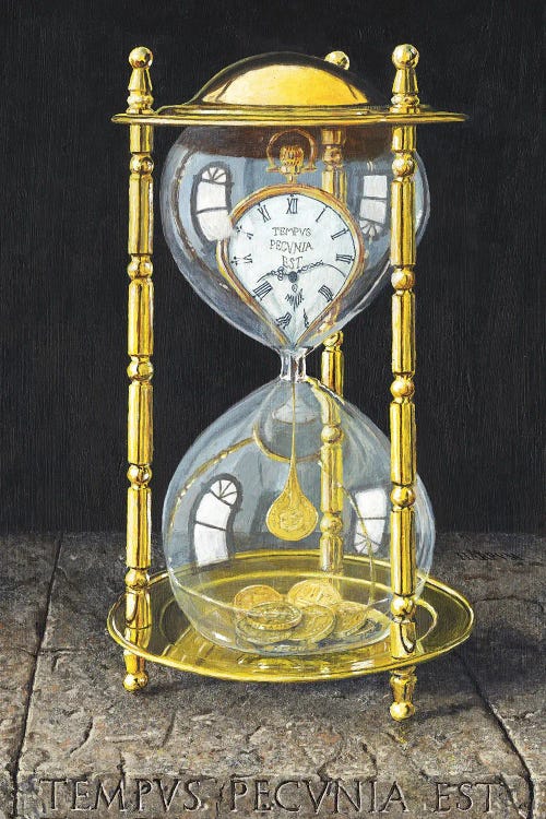 Tempus Pecunia Est (Time Is Money) by Richard Harpum wall art